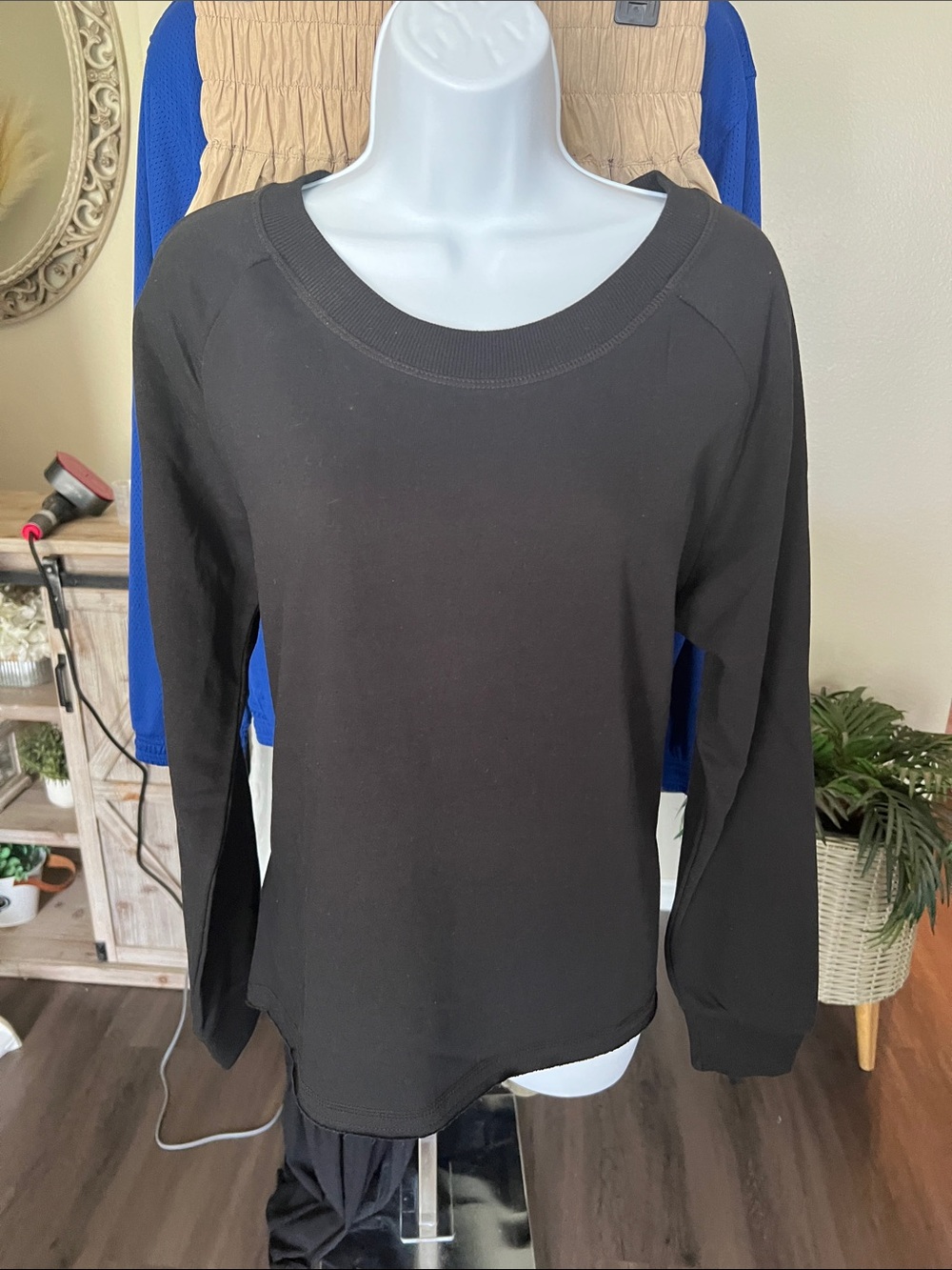 Alternative Apparel Black Long Sleeve Crewneck Sweatshirt